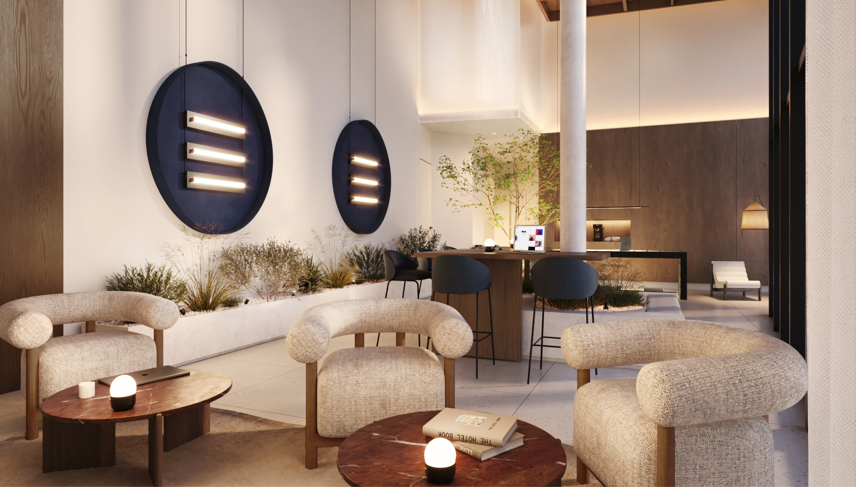 Espacio de recepción con diseño acogedor, luz natural y decoración elegante en Calido Living Alcobendas.